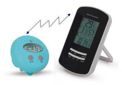Termómetro de piscina inalámbrico para medición digital de la temperatura del ag