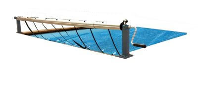 Retractor de lona manual interline para piscinas de madera Bali Lonas de verano