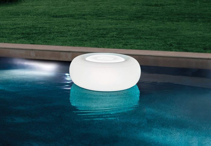 Luz LED flotante otomana piscina iluminación batería 86 x 33 cm