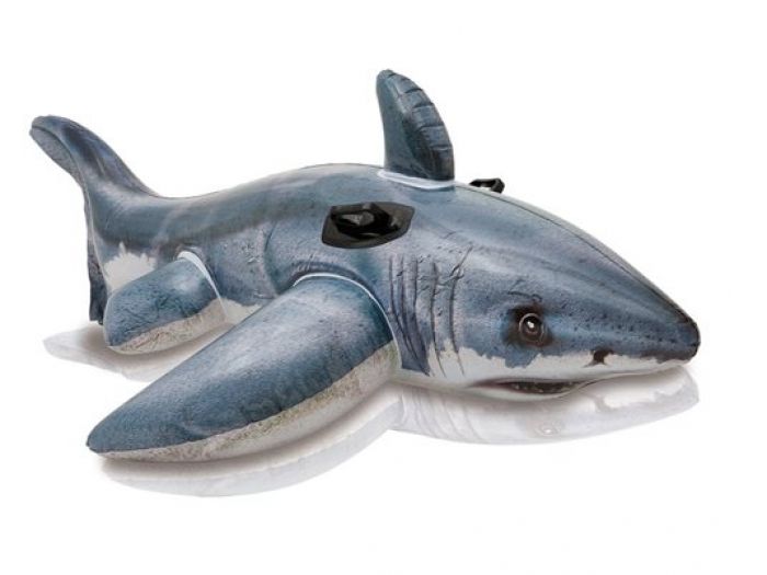 Tiburón inflable con asas 173 x 107 cm.