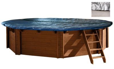 Cubierta de invierno para piscinas de madera de ø 530 cm (8 caras) Martillo de p