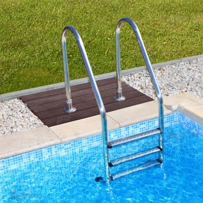 Escalera de instalación de escalera de piscina de acero inoxidable interline amp