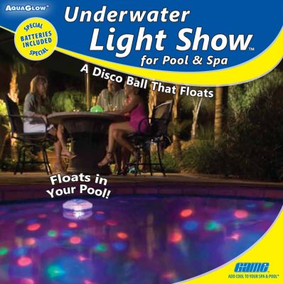 Espectáculo de luces LED subacuáticas Interline para piscinas de madera