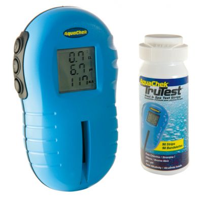 Probador de agua digital AquaChek TruTest con 25 tiras reactivas de cloro/PH