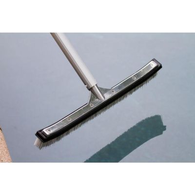 Cepillo para piscina de aluminio de 45 cm, conexión Ø 3 cm para piscinas