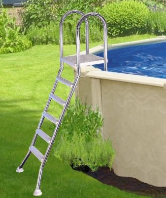 Construcción de escalera de piscina de acero inoxidable interlínea 2x5