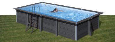 Piscina Composite Gre 606 x 326 x 124 cm piscina WPC rectangular vanguardista