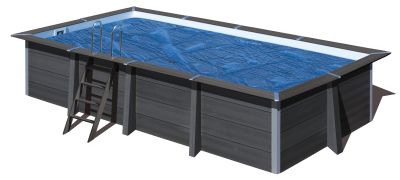 Cobertor de verano para piscina de composite 280 x 280 cm (KPCOR28) 400 g/m²