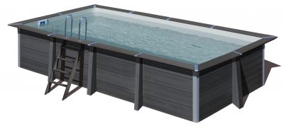 Piscina Composite Gre 466 x 326 x 124 cm piscina WPC rectangular vanguardista