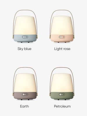 Lámpara de mesa LED regulable Kooduu Lite-up tierra
