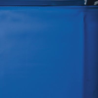 Revestimiento de piscina ovalado azul, 40/100, 610 x 375 x 132 cm